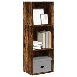 Berkfield Home Bookcase Smoked Oak 40x30x114 cm Engineered Wood in Brown - Size: 40 x 30 x 114 cm - thumbnail 2