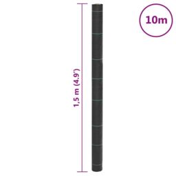 Berkfield Home Weed Membrane Black 1.5x10 m PP - thumbnail 8
