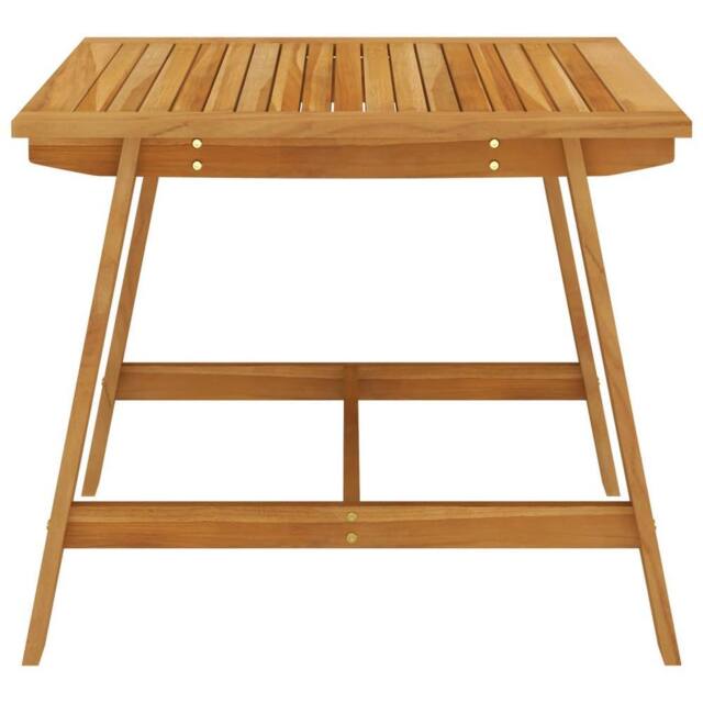 Berkfield Home Durable Garden Dining Table 88x88x74 cm Solid Acacia Wood in Brown - Size: 88 x 88 x 74 cm - image 1