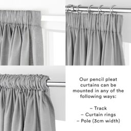 Happy Linen Company Daisy Dino Fully Lined Thermal Blackout Pencil Pleat Curtain Set in White - Size: 167 cm width x 137 cm drop - thumbnail 2