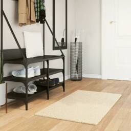 Berkfield Home Rug HUARTE Short Pile Soft & Washable Cream 60x110 cm - Size: Medium - thumbnail 2