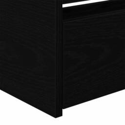 Berkfield Home Black Oak Daybed with Drawers Black oak Engineered wood 90 x 200 cm - thumbnail 8