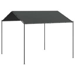 Berkfield Home Canopy Tent Anthracite 3x3 m Steel & Fabric in Dark Grey - thumbnail 1