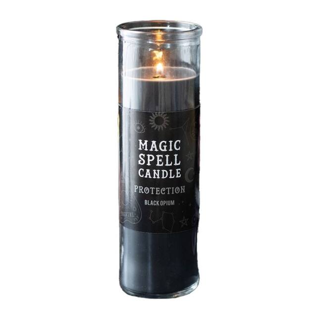 Something Different Magic Spell Protection Black Opium Tube Candle in Jet Black - image 1