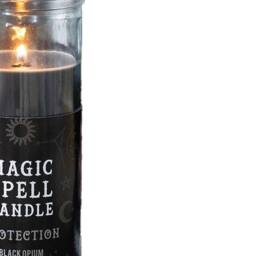 Something Different Magic Spell Protection Black Opium Tube Candle in Jet Black - thumbnail 2