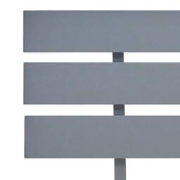 Berkfield Home Modern Bed Frame Grey Solid Pine Wood 120x200 cm - Size: Small Double - thumbnail 5