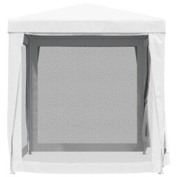 Berkfield Home Party Tent with 4 Mesh Sidewalls 2x2 m White - thumbnail 5