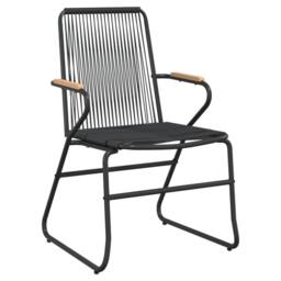 Berkfield Home Beautiful 7 Piece Garden Dining Set Black PVC Rattan - thumbnail 5