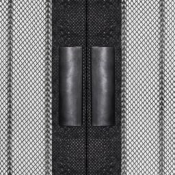 Berkfield Home Insect Door Curtains 2 pcs with Magnet Blocks Black 210x90 cm - thumbnail 5