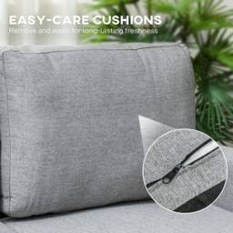 Wyld Haus Fima Light Grey Fabric 3 Seater Sofa Bed Reversible Chaise & Storage - thumbnail 7