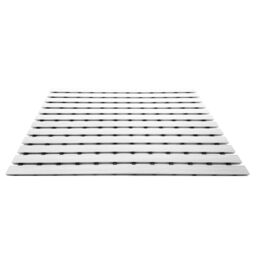 Nicoman PVC Duckboard Anti Slip Shower Mat Bath Mat 61cm x 43cm in White - Size: 61 cm x 43 cm - thumbnail 3