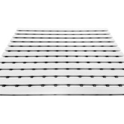 Nicoman PVC Duckboard Anti Slip Shower Mat Bath Mat 61cm x 43cm in White - Size: 61 cm x 43 cm - thumbnail 4