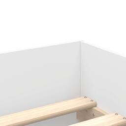 Berkfield Home Bed Frame with Drawers without Mattress White 90x190 cm Single - thumbnail 9