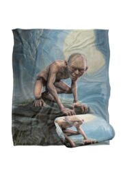 Lord of the Rings The Blanket, 152x127 cm Gollum Painting Silky Touch Super Soft Throw Blanket in White - thumbnail 2