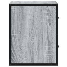 Berkfield Home Wall-mounted Bedside Cabinet Grey Sonoma 40x31x39.5 cm - thumbnail 6
