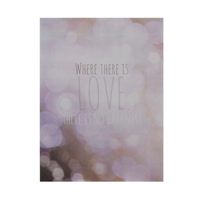 Orsina Where There Is Love Wall Plaque, Inspirational Wooden Sign With Sentimental Typography, Rustic Finish in Pink