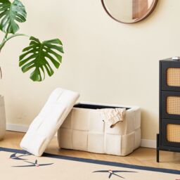 Nordlys Scandinavian Design Bench with Storage in White - thumbnail 9