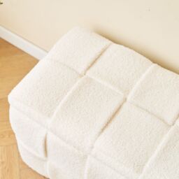 Nordlys Scandinavian Design Bench with Storage in White - thumbnail 6