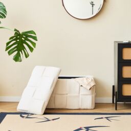 Nordlys Scandinavian Design Bench with Storage in White - thumbnail 3