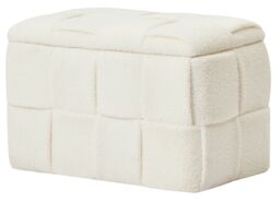 Nordlys Scandinavian Design Bench with Storage in White - thumbnail 1