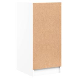 Berkfield Home Side Cabinet with Glass Doors White 35x37x75.5 cm - thumbnail 8