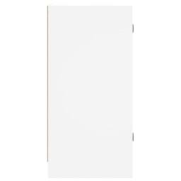Berkfield Home Side Cabinet with Glass Doors White 35x37x75.5 cm - thumbnail 7