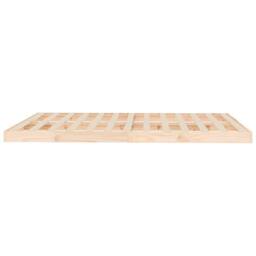 Berkfield Home Bed Frame Frame 150x200 cm King Size King Size Solid Wood Pine in Light Tan - thumbnail 6