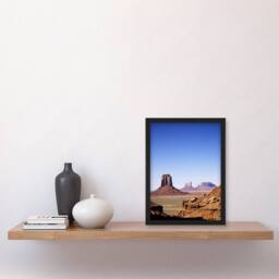 Artery8 Carol M Highsmith Monument Valley Landscape Photograph Framed Wall Art in Blue - Size: A4 - thumbnail 2