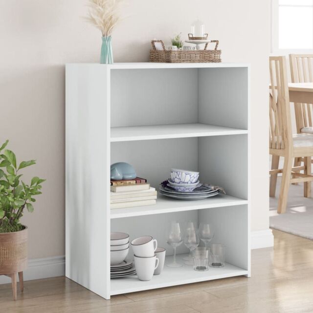 Berkfield Home Sideboard White 70x41x93 cm Engineered Wood - Size: 70 x 41 x 93 cm - image 1