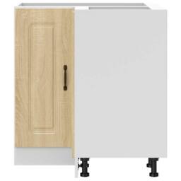 Berkfield Home Kitchen Corner Base Cabinet Kalmar Sonoma Oak Engineered Wood in Brown - thumbnail 5
