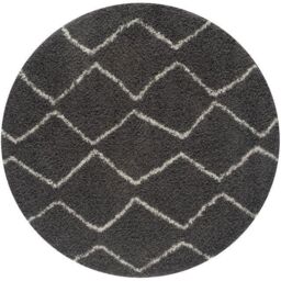 THE RUGS Soft Moroccan High Pile Shaggy Rugs & Runners Dark Grey Living Room - Size: 200 cm x 290 cm - thumbnail 5