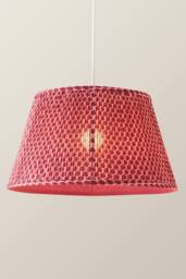 ValueLights Malina Double Pink Pleated Tapered Easy Fit Lamp Shade in Dark Pink - Size: Large - thumbnail 3