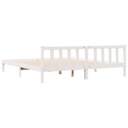 Berkfield Home Decorative Extra Long Bed Frame without Mattress White 200x210 cm - thumbnail 6