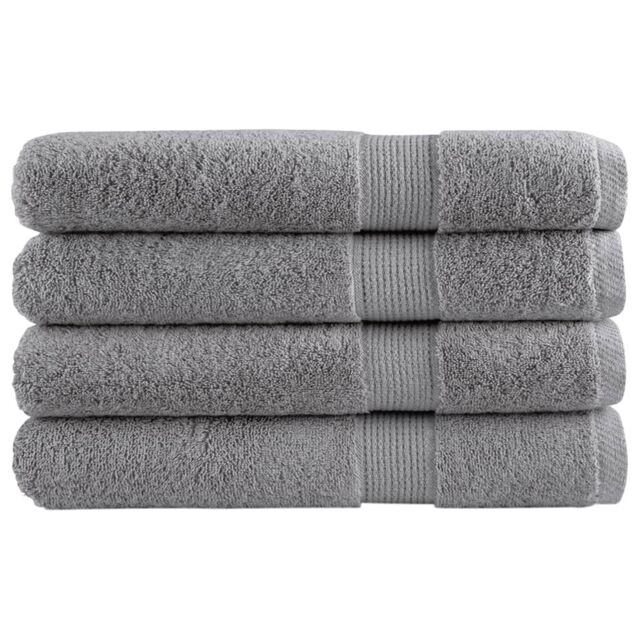 Berkfield Home Premium Towels SOLUND 4pcs Grey 100x200cm 600gsm - image 1