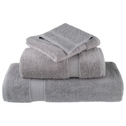 Berkfield Home Premium Towels SOLUND 4pcs Grey 100x200cm 600gsm - thumbnail 4