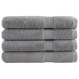 Berkfield Home Premium Towels SOLUND 4pcs Grey 100x200cm 600gsm - thumbnail 1