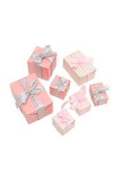 Living and Home 7Pcs Christmas Gift Boxes Decoration in Pink - thumbnail 4