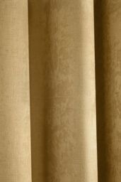Fusion 'Strata' Triple-Woven Dimout Eyelet Curtains in Mustard - Size: 117 cm width x 137 cm drop - thumbnail 4