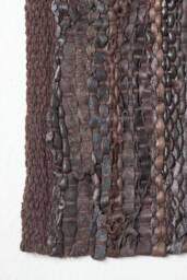 Homescapes Denver Leather Woven Rug in Brown - Size: 150 cm x 240 cm - thumbnail 3