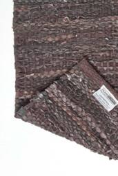 Homescapes Denver Leather Woven Rug in Brown - Size: 150 cm x 240 cm - thumbnail 5