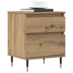 Berkfield Home Modern Bedside Cabinets 2 pcs Artisan Oak 40x35x50 cm Engineered Wood in Brown - Size: 40 x 35 x 50 cm