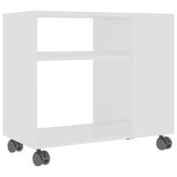 Berkfield Home Side Table White 70x35x55 cm Engineered Wood - Size: 70 x 35 x 55 cm - thumbnail 3