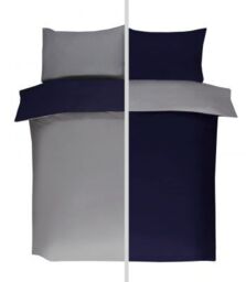 New Edge Blinds Brights Reversible Duvet in Blue - Size: King - thumbnail 5
