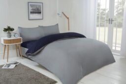 New Edge Blinds Brights Reversible Duvet in Blue - Size: King - thumbnail 3