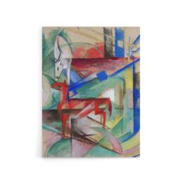 "Artery8 Landscape Animals Abstract Franz Marc Vintage Canvas Wall Art - Size: W18"" x H24""" - thumbnail 1