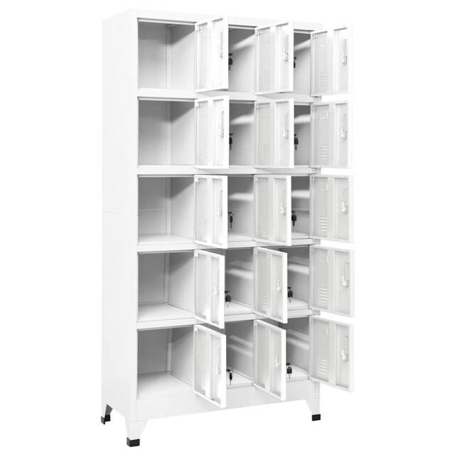 Berkfield Home Locker Cabinet Light Grey 90x40x180 cm Steel - Size: 90 x 40 x 180 cm - image 1