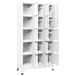 Berkfield Home Locker Cabinet Light Grey 90x40x180 cm Steel - Size: 90 x 40 x 180 cm - thumbnail 1