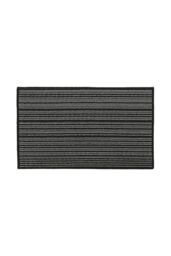 JVL Arona Machine Washable Latex Backed Doormat, 50x80cm, Black - Size: 50 cm x 80 cm - thumbnail 1