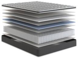 Arthur Sleep Cool Gel Foam Pocket Spring Medium Hybrid Mattress in White - Size: Small Double - thumbnail 5