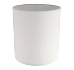 Happy Homewares Contemporary & Stylish Linen Fabric Lamp Shade in White - Size: 6 inches